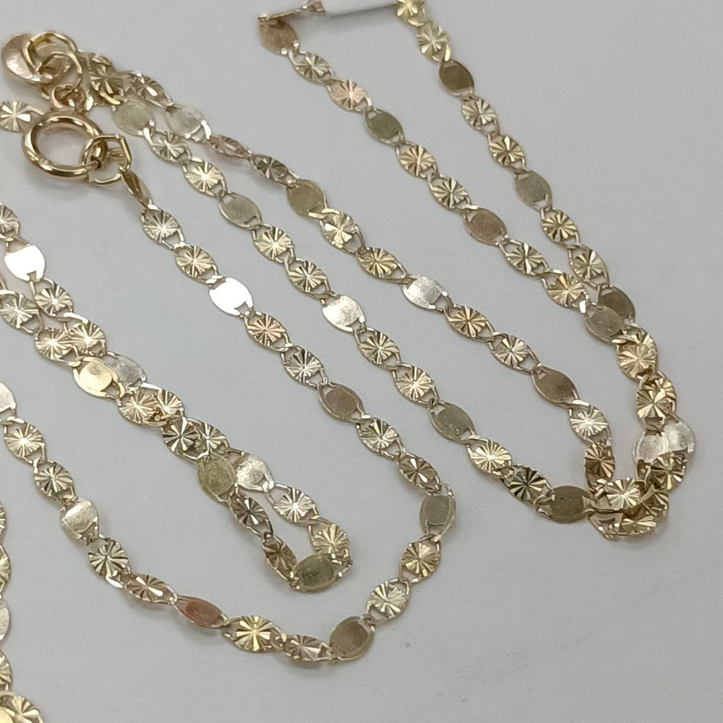 CADENAS TEJIDO GUCHI ORO 10K 55 CM 1.8 GR (NUEVO)
