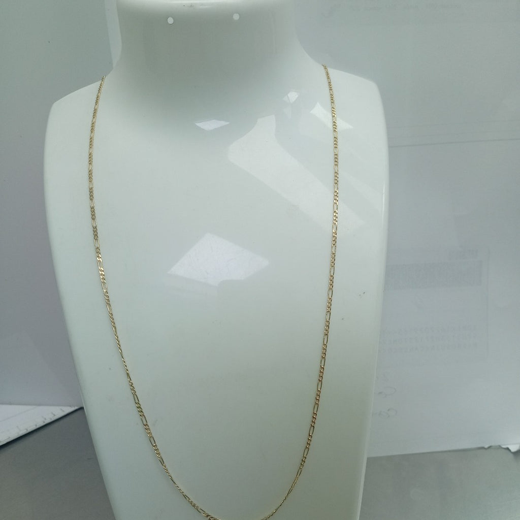 CADENAS TEJIDO 3X1 ORO 14K 55 CM 2.4 GR (NUEVO)