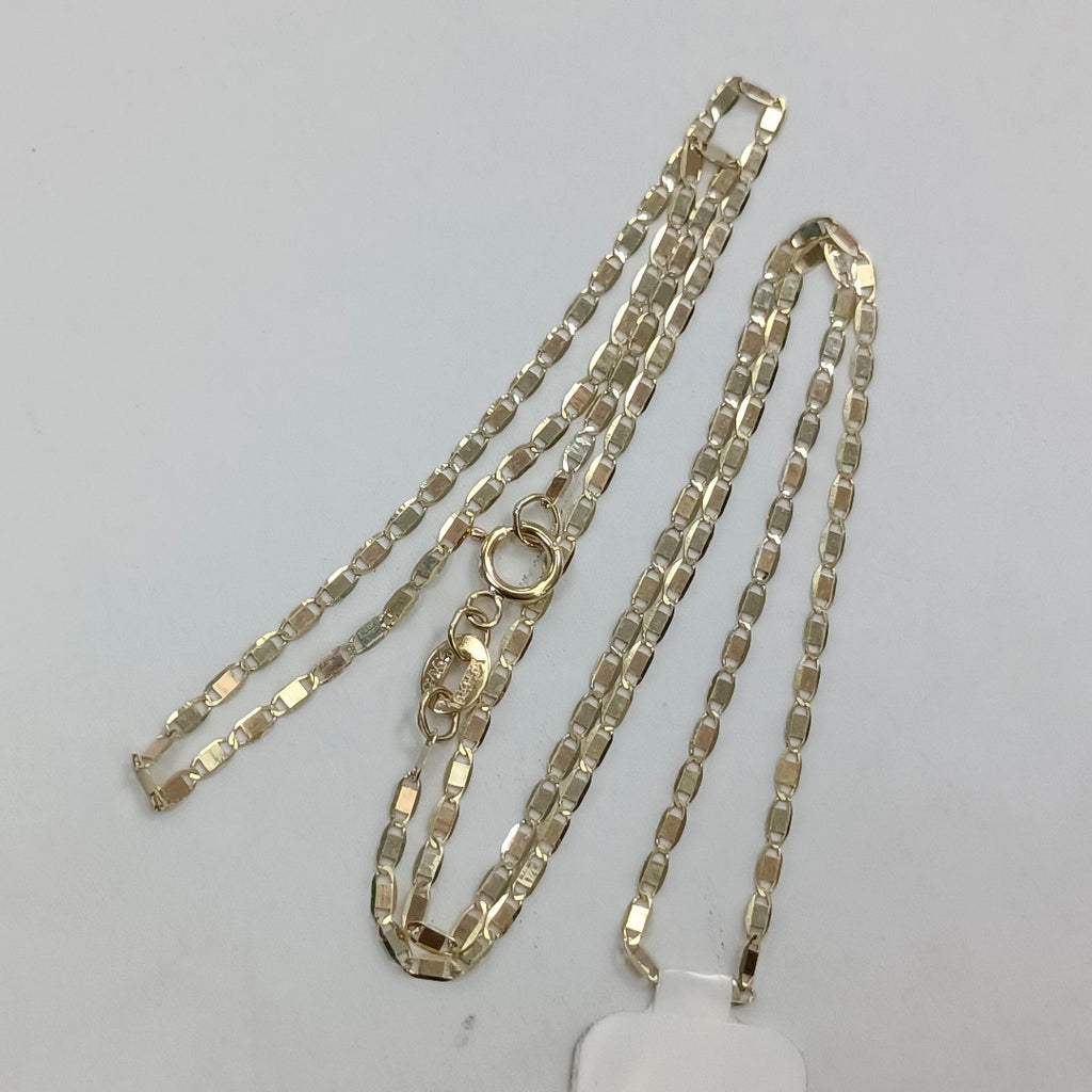 CADENAS TEJIDO ESPEJO ORO 10K 50 CM 1.5 GR (NUEVO)