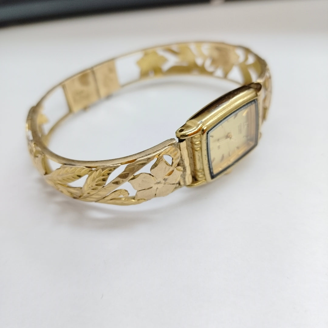 RELOJ CAJA ACERO PULSO ORO ORO 14 K 22.3 GRMS (SEMINUEVO)