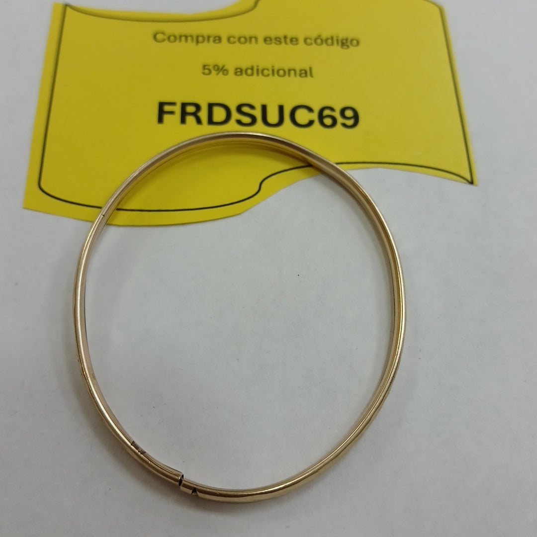 PULSERA RIGIDA ORO 10 K 3.5 GRMS (SEMINUEVO)