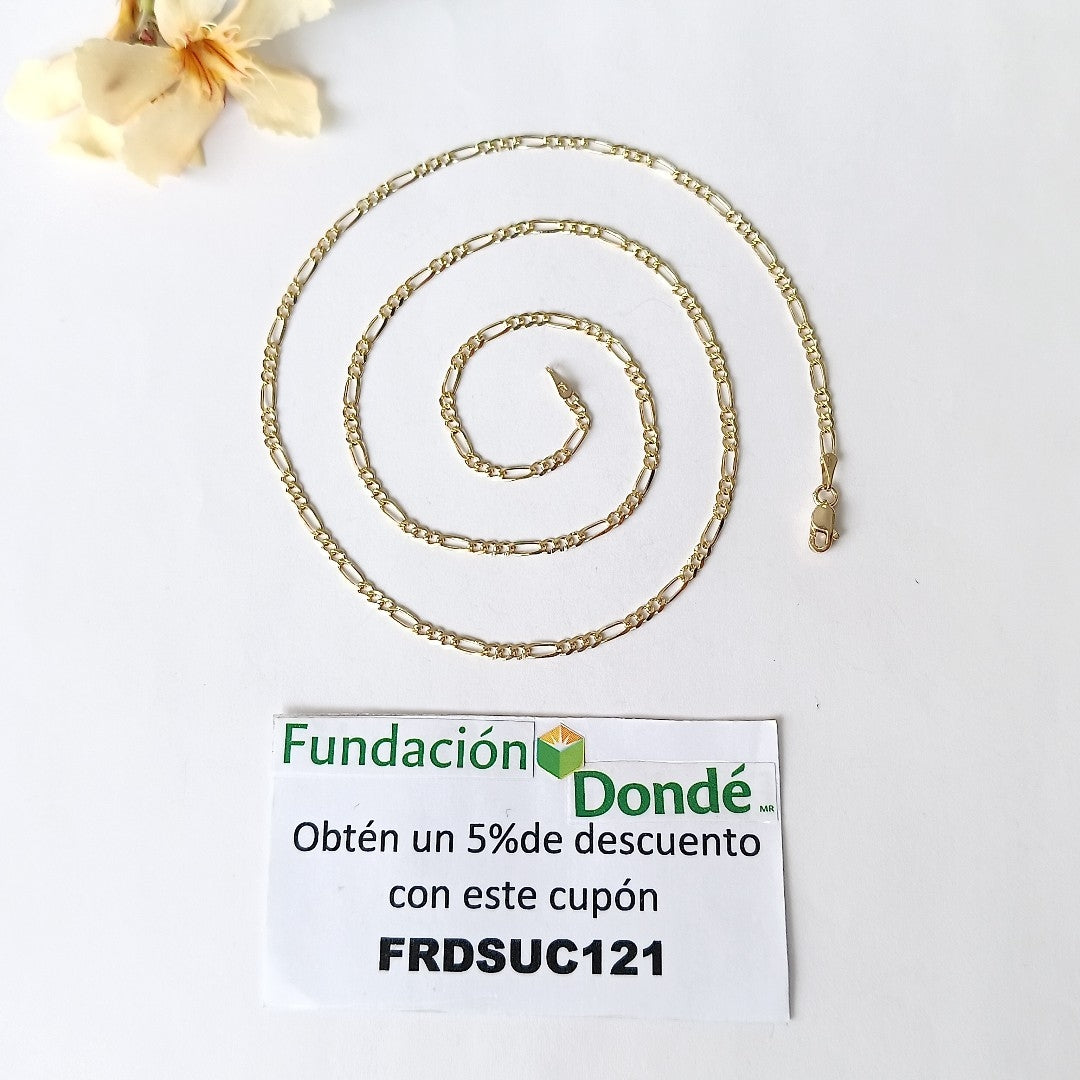 CADENAS 3X1 ORO 14K 55 CM 5.2 GR (NUEVO)