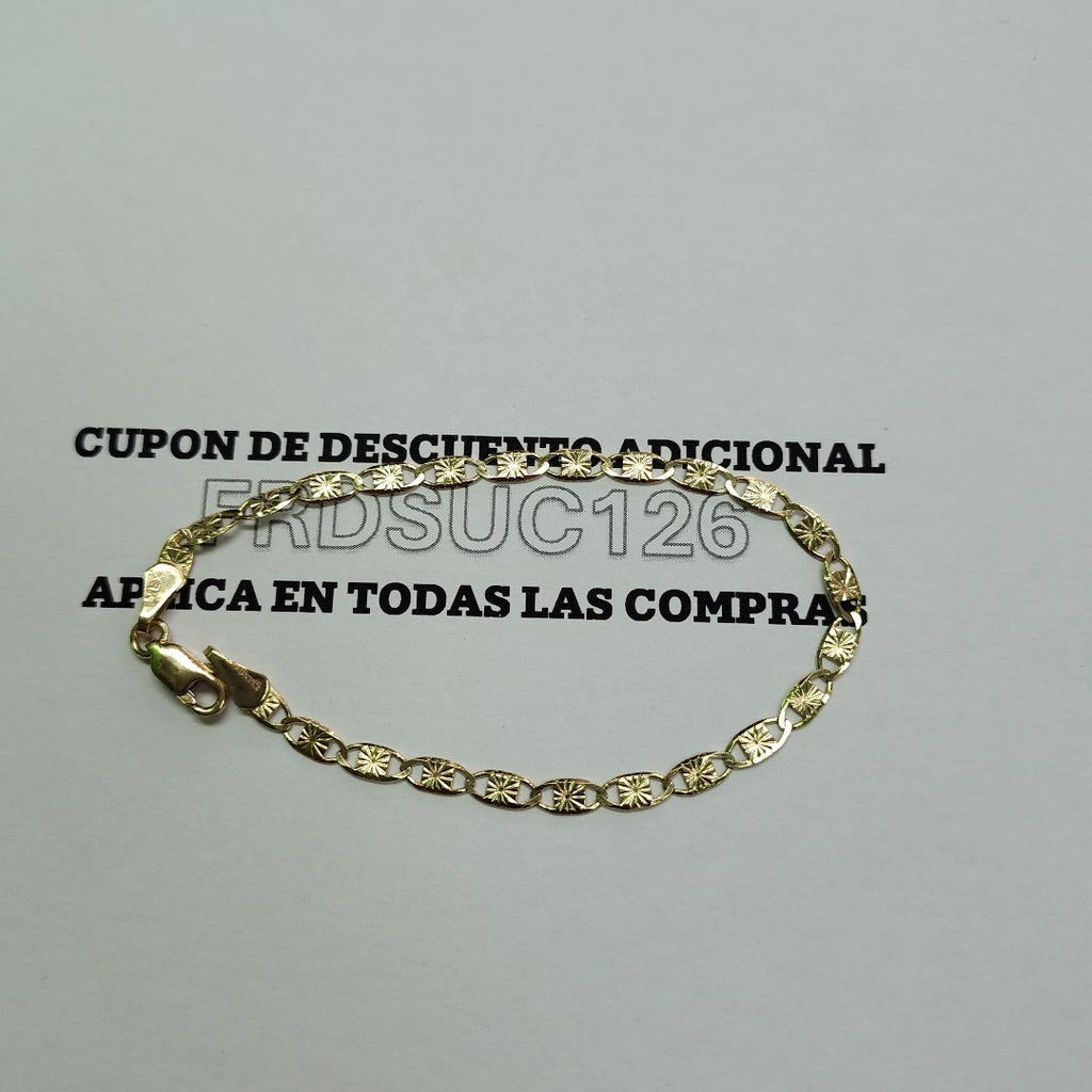 PULSERAS GUCHI ORO 14K 18 CM 2.8 GR (NUEVO)
