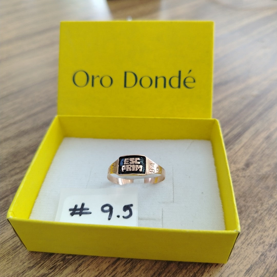 ANILLO DE GRADUACIÓN ORO 8 K 1.3 GRMS (SEMINUEVO)