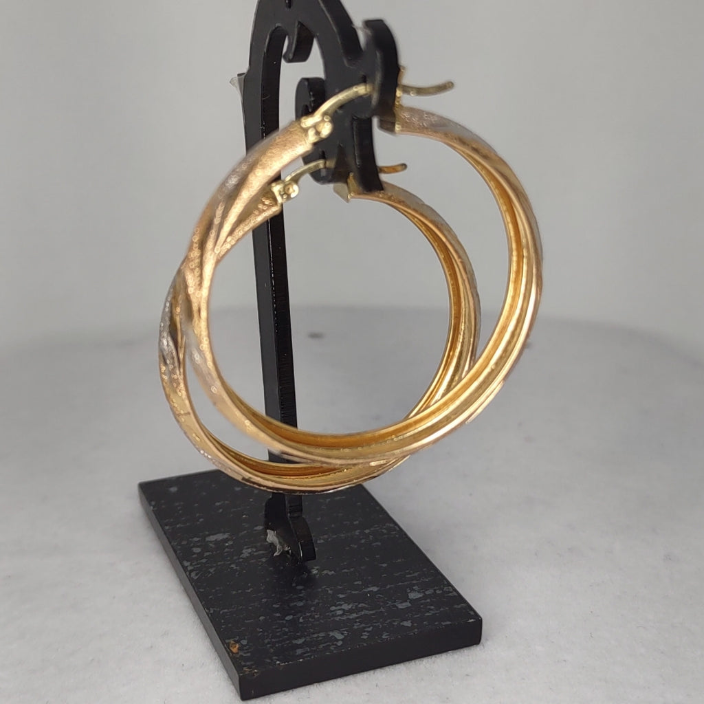ARRACADAS PAR ORO 10 K 6.4 GRMS (SEMINUEVO)