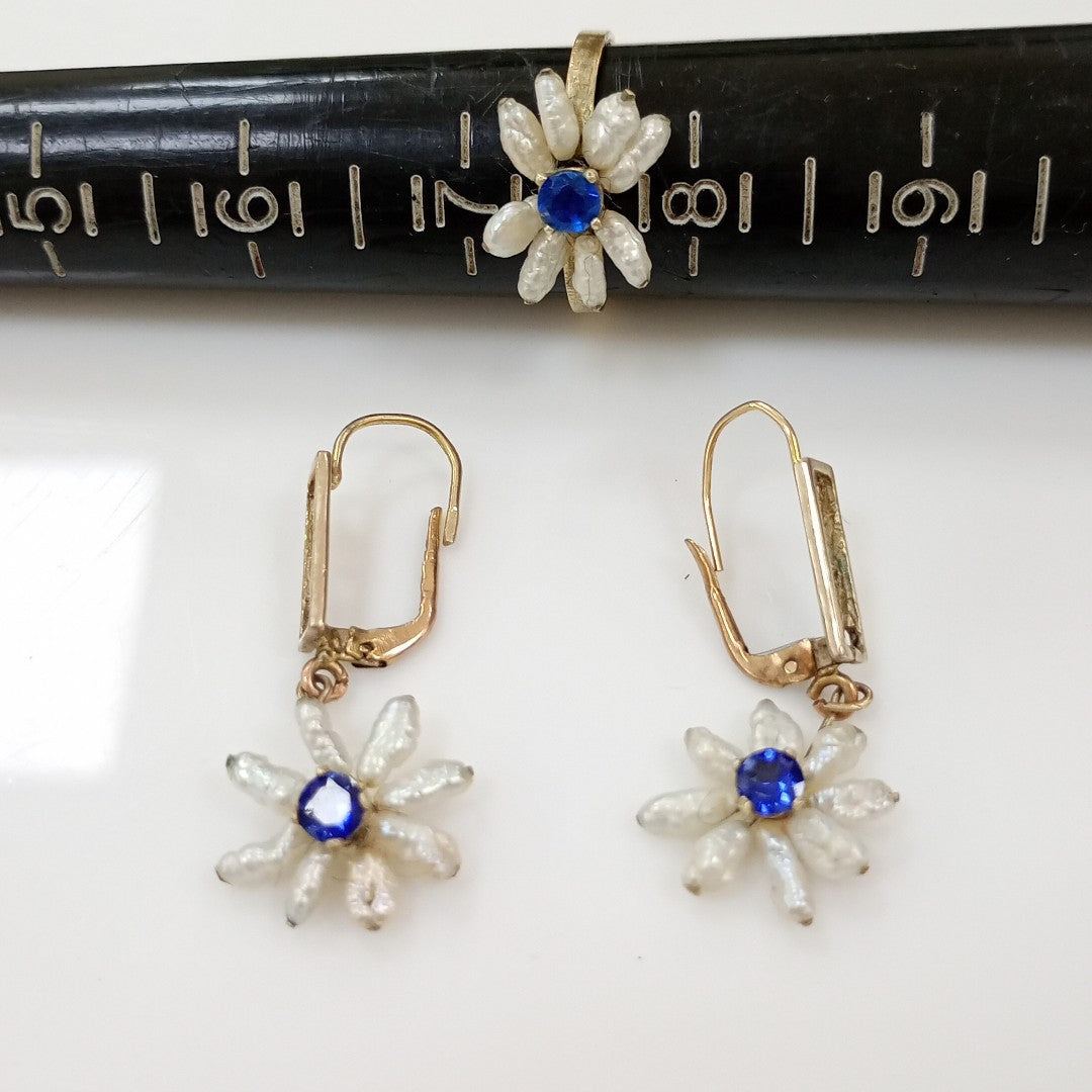 ANILLITO, ARETES PAR ORO 10 K 2.1 GRMS (SEMINUEVO)