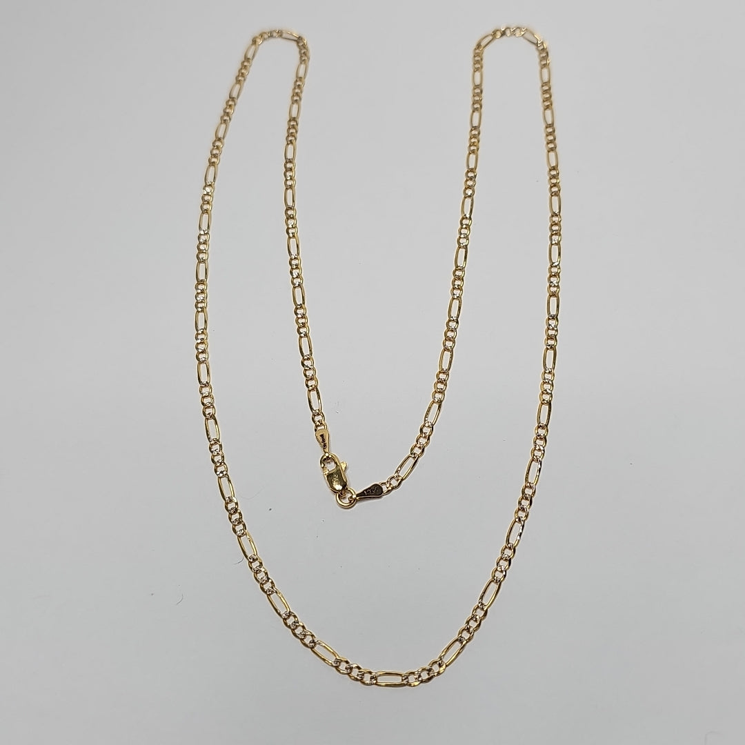 CADENAS TEJIDO 3X1 ORO 14K 55 CM 4.8 GR (NUEVO)