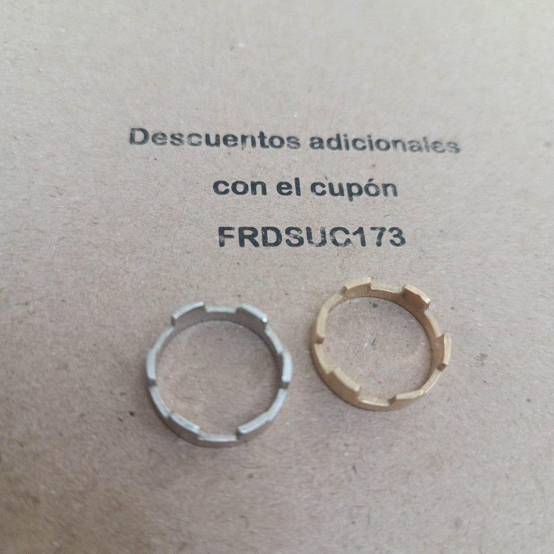 ANILLITO ORO, ORO COMBINADO 14 K 5.4 GRMS (SEMINUEVO)