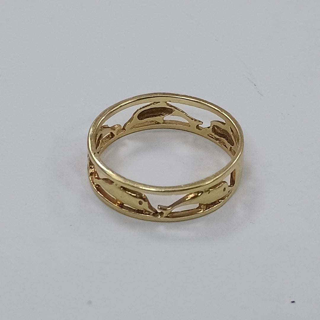 ANILLO ORO 14 K 2 GRMS (SEMINUEVO)