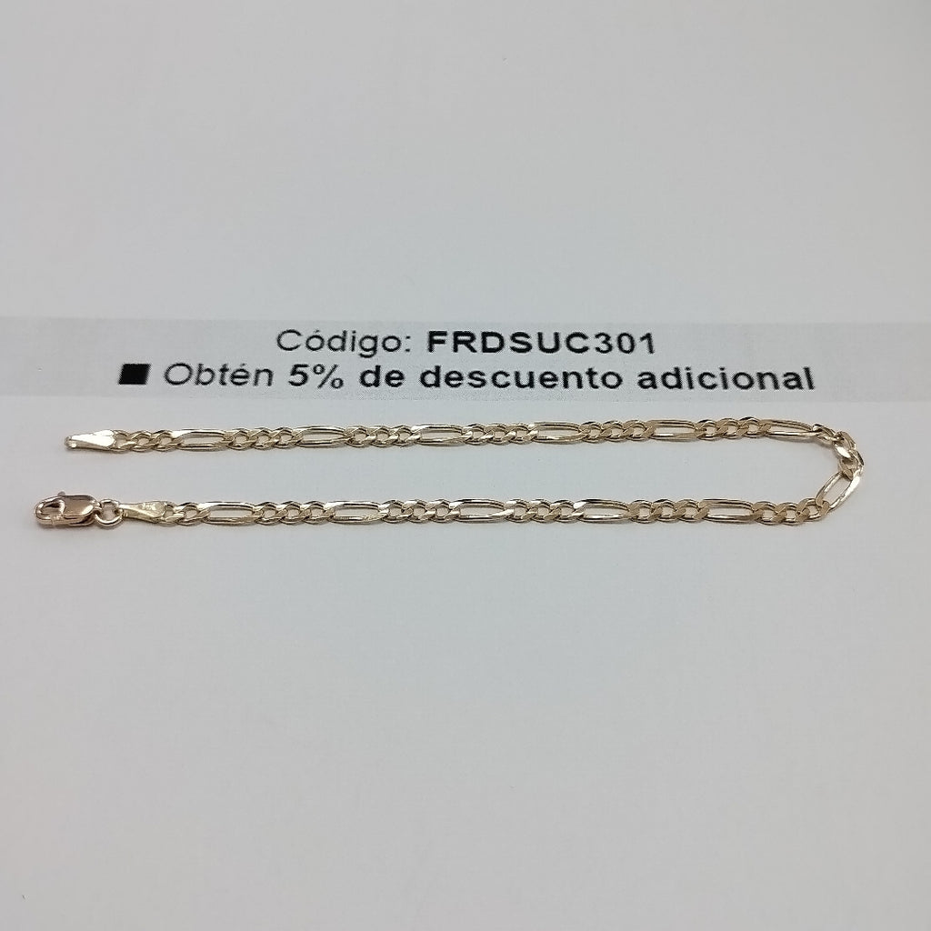 PULSERAS 3X1 ORO 14K 21 CM 3.3 GR (NUEVO)