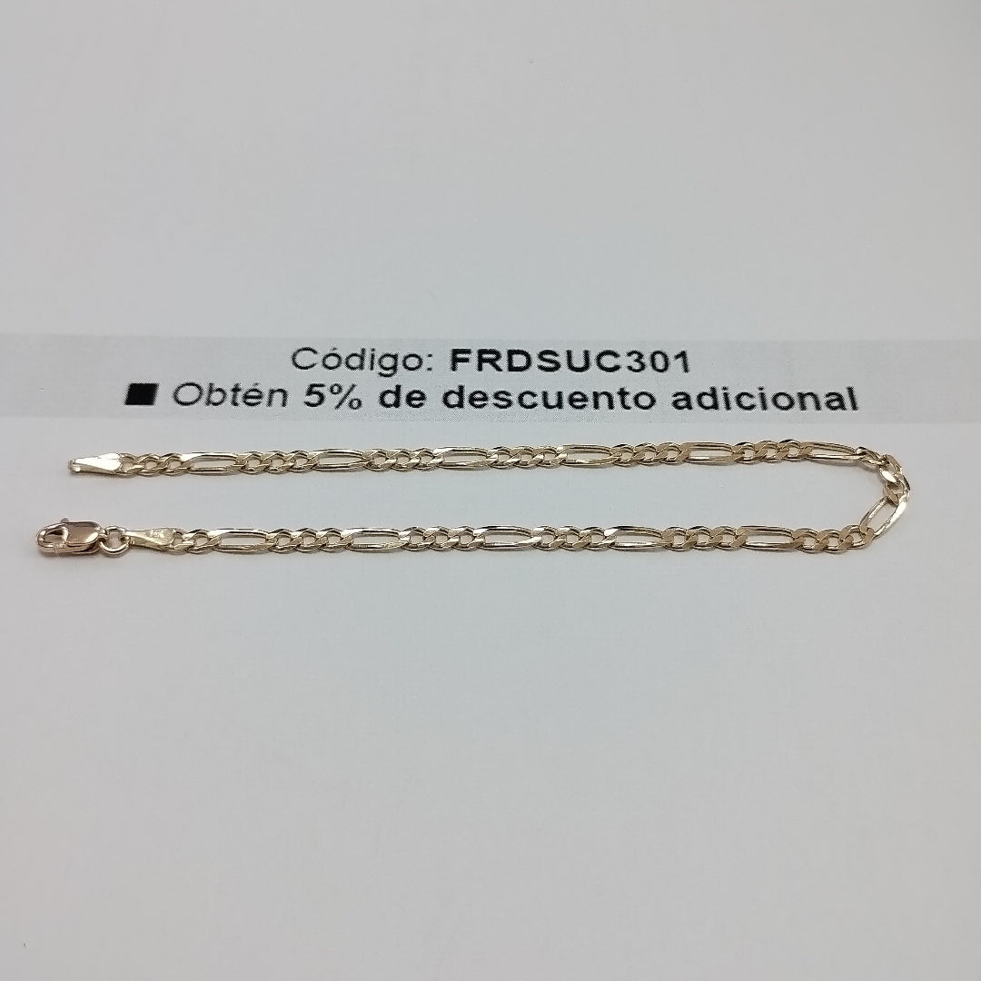 PULSERAS 3X1 ORO 14K 21 CM 3.3 GR (NUEVO)