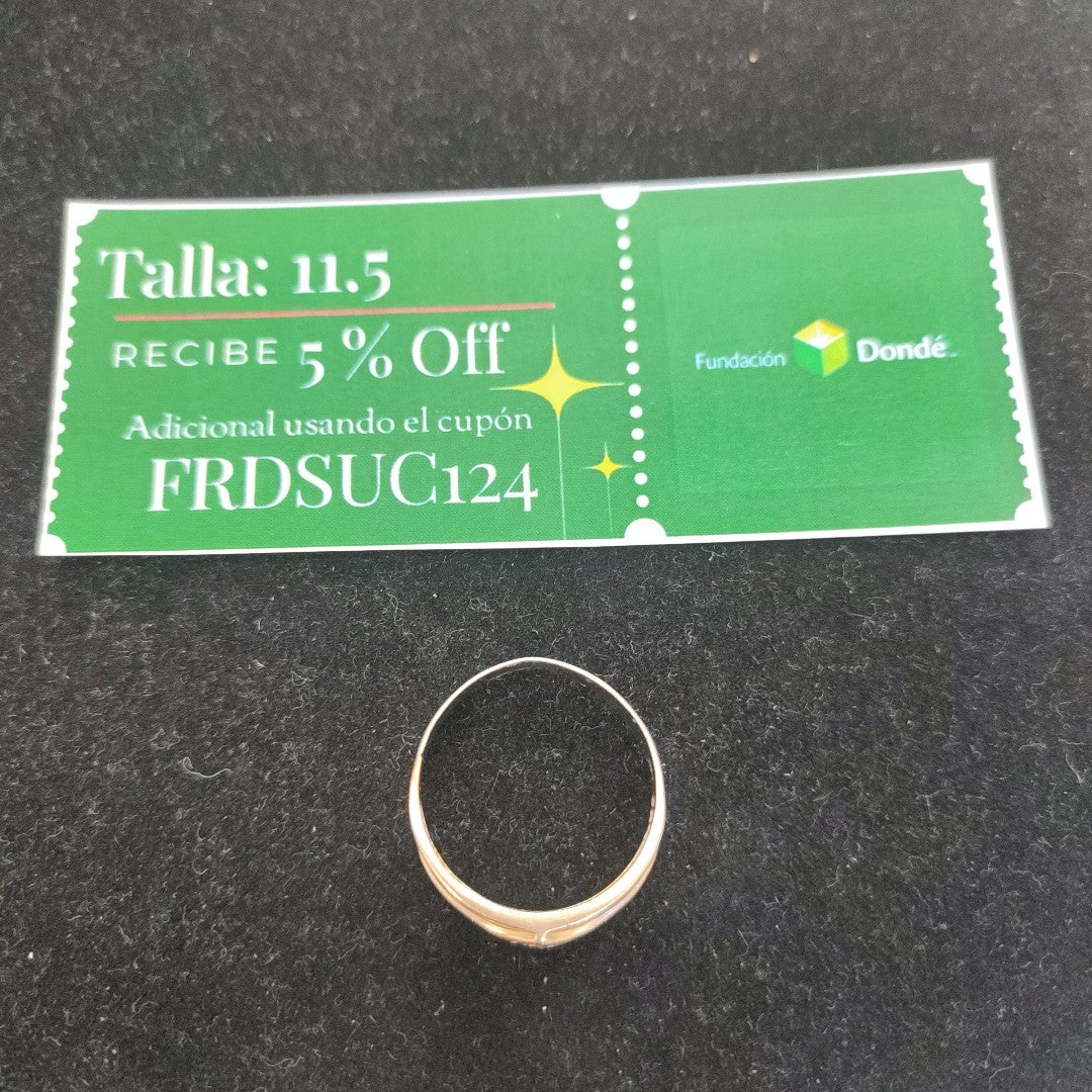 ANILLO ORO 14 K 3.6 GRMS (SEMINUEVO)