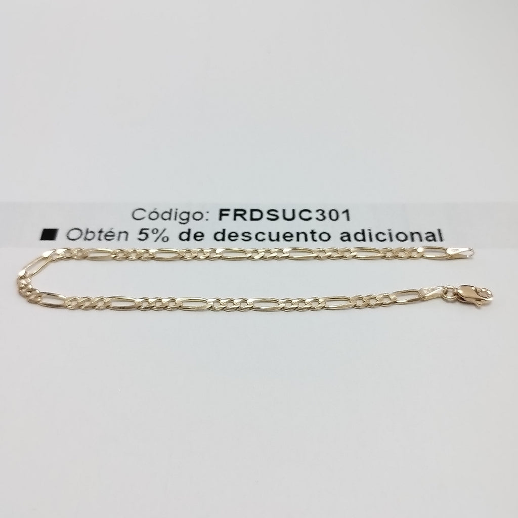 PULSERAS 3X1 ORO 14K 21 CM 3.3 GR (NUEVO)