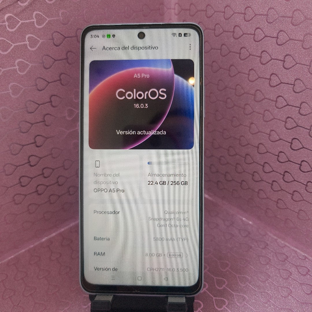 CELULAR OPPO A5 PRO CPH2711 (2025) 256 GB 8 GB RAM (SEMINUEVO)