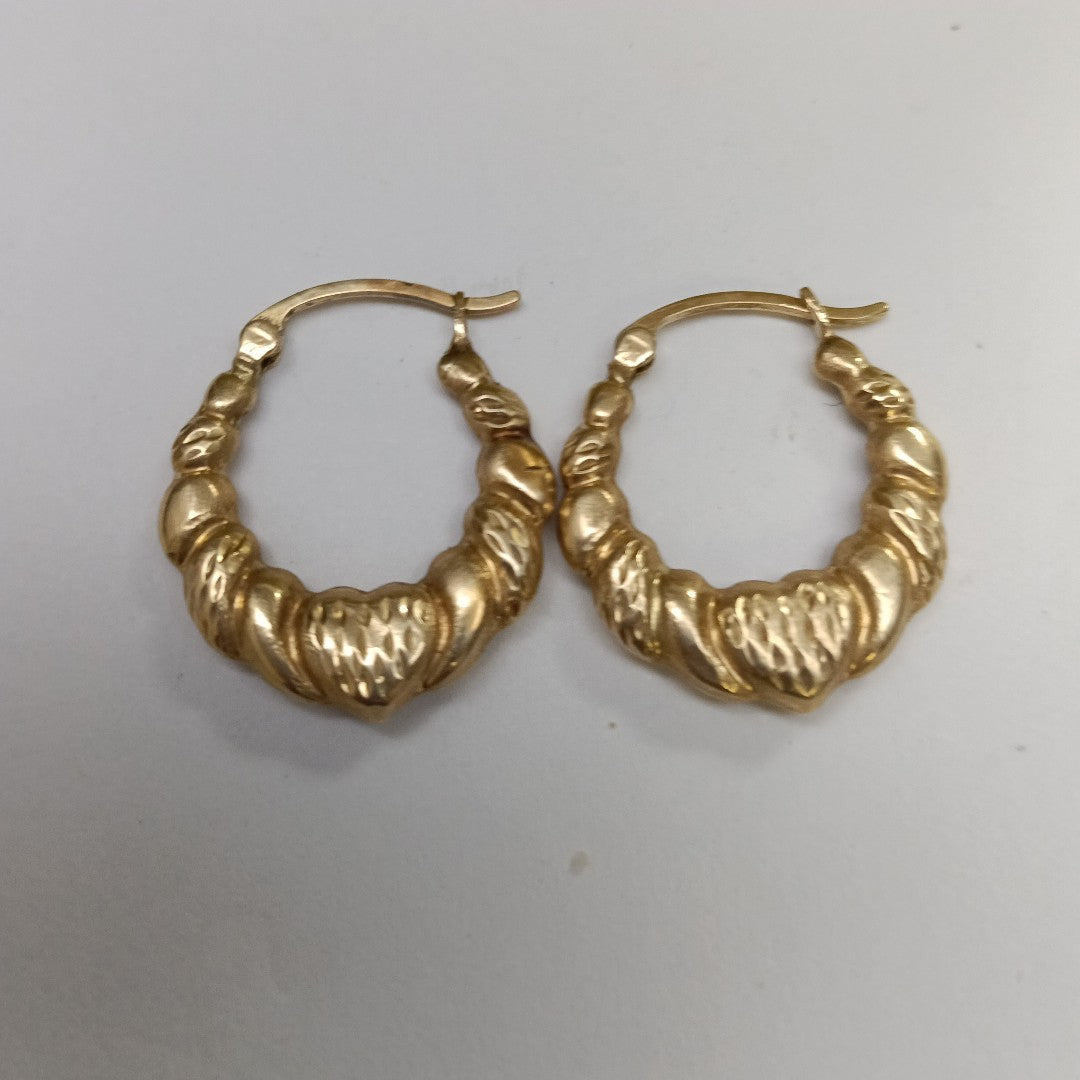 ARRACADAS PAR ORO 14 K 1.6 GRMS (SEMINUEVO)