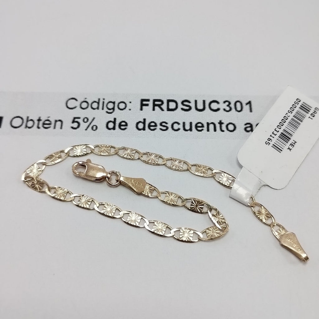 PULSERAS GUCHI ORO 14K 18 CM 2.8 GR (NUEVO)