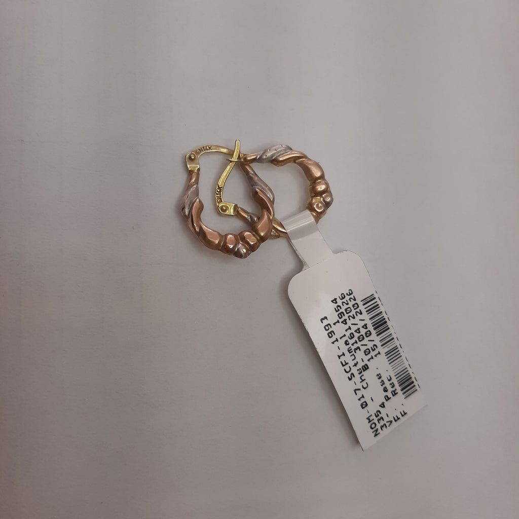 ARRACADAS PAR ORO 14 K 1 GRMS (SEMINUEVO)