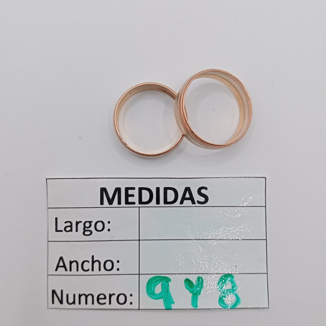 ARGOLLA ORO,ORO COMBINADO 10 K 4,20 GRMS (SEMINUEVO)