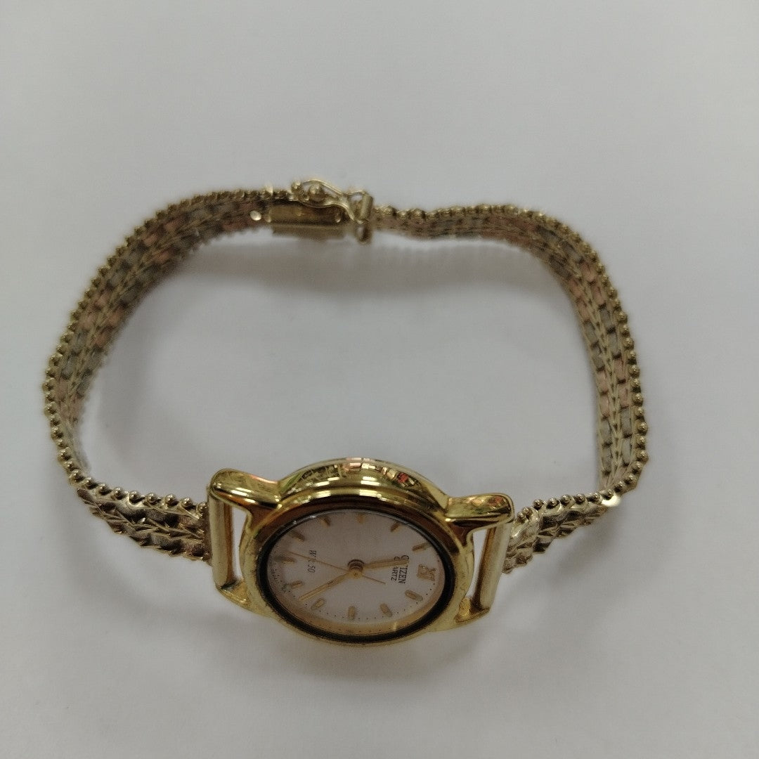 RELOJ CAJA ACERO PULSO ORO ORO, ORO COMBINADO 10 K 22.3 GRMS (SEMINUEVO)
