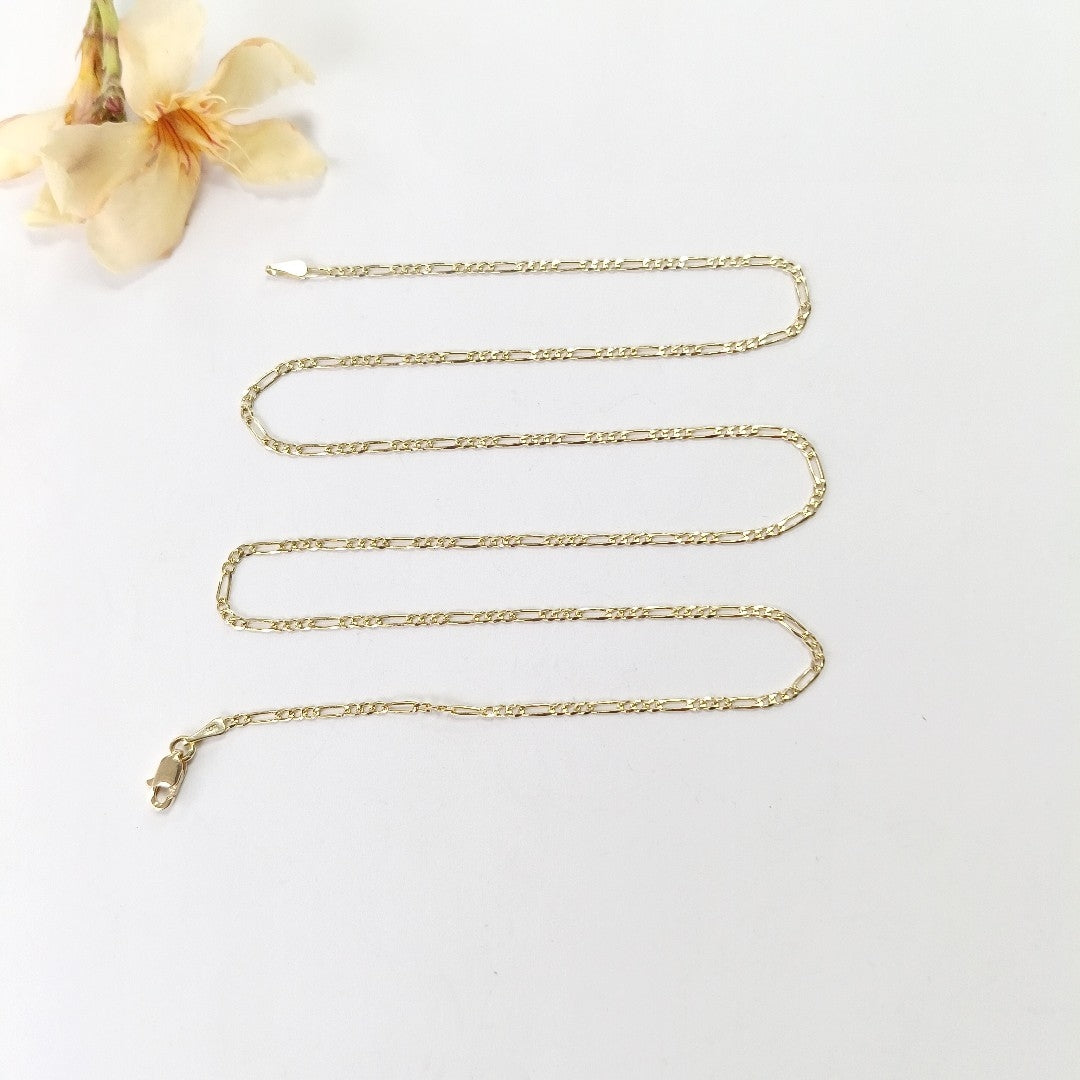 CADENAS 3X1 ORO 14K 55 CM 3.7 GR (NUEVO)