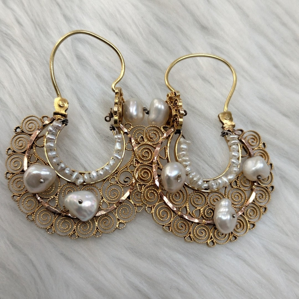 ARETES PAR ORO 10 K 8.8 GRMS (SEMINUEVO)