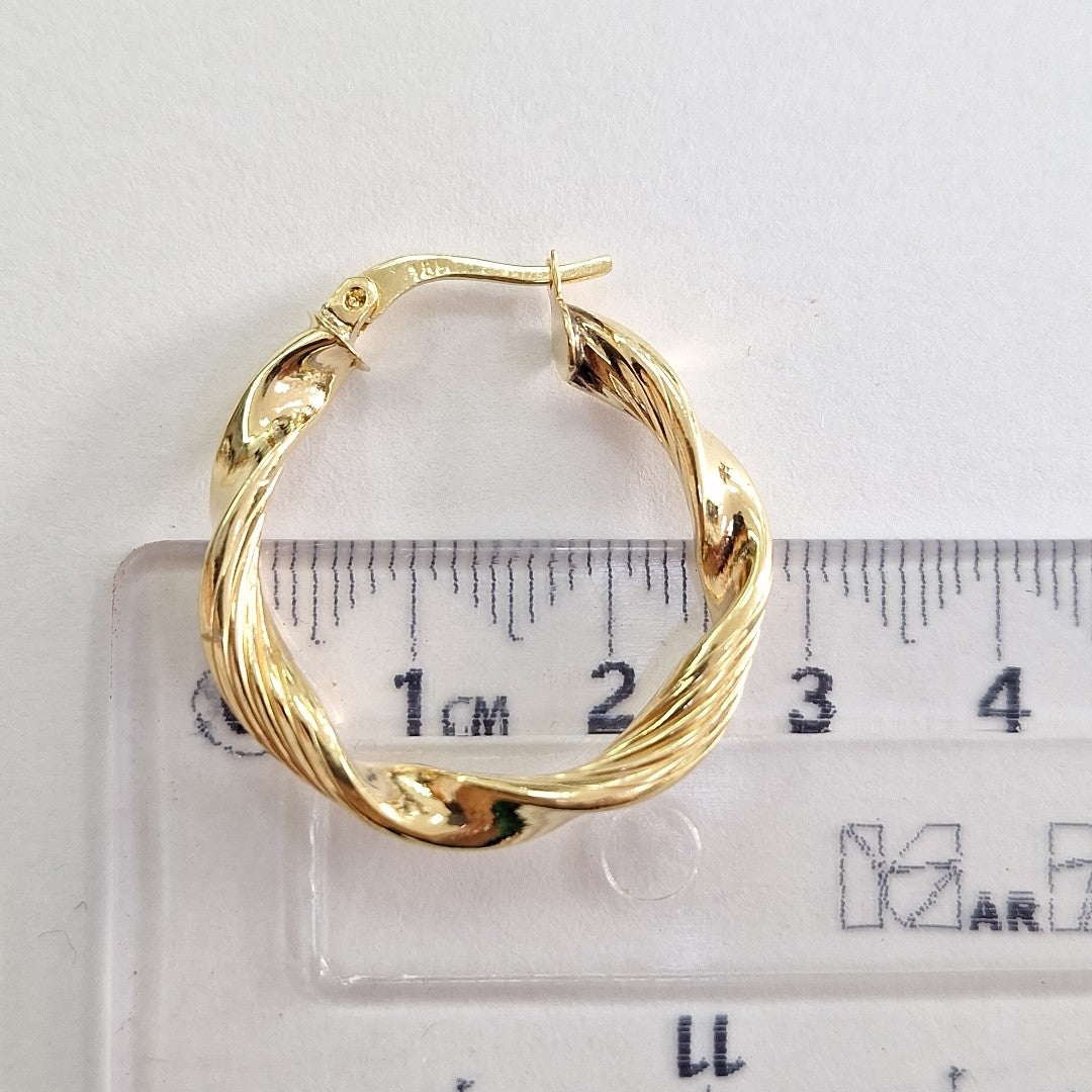 ARRACADAS PAR ORO 18 K 3.4 GRMS (SEMINUEVO)