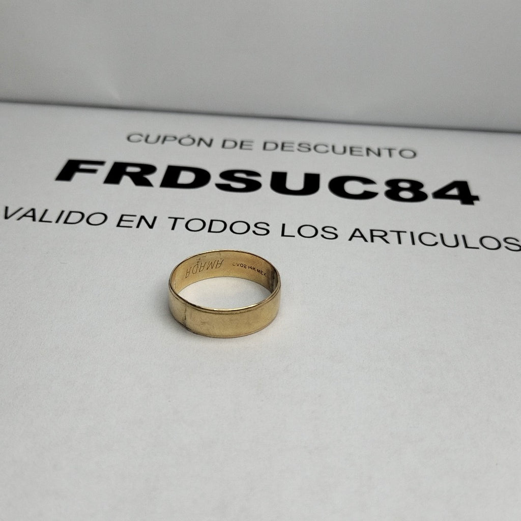 ARGOLLA ORO 14 K 3.4 GRMS (SEMINUEVO)