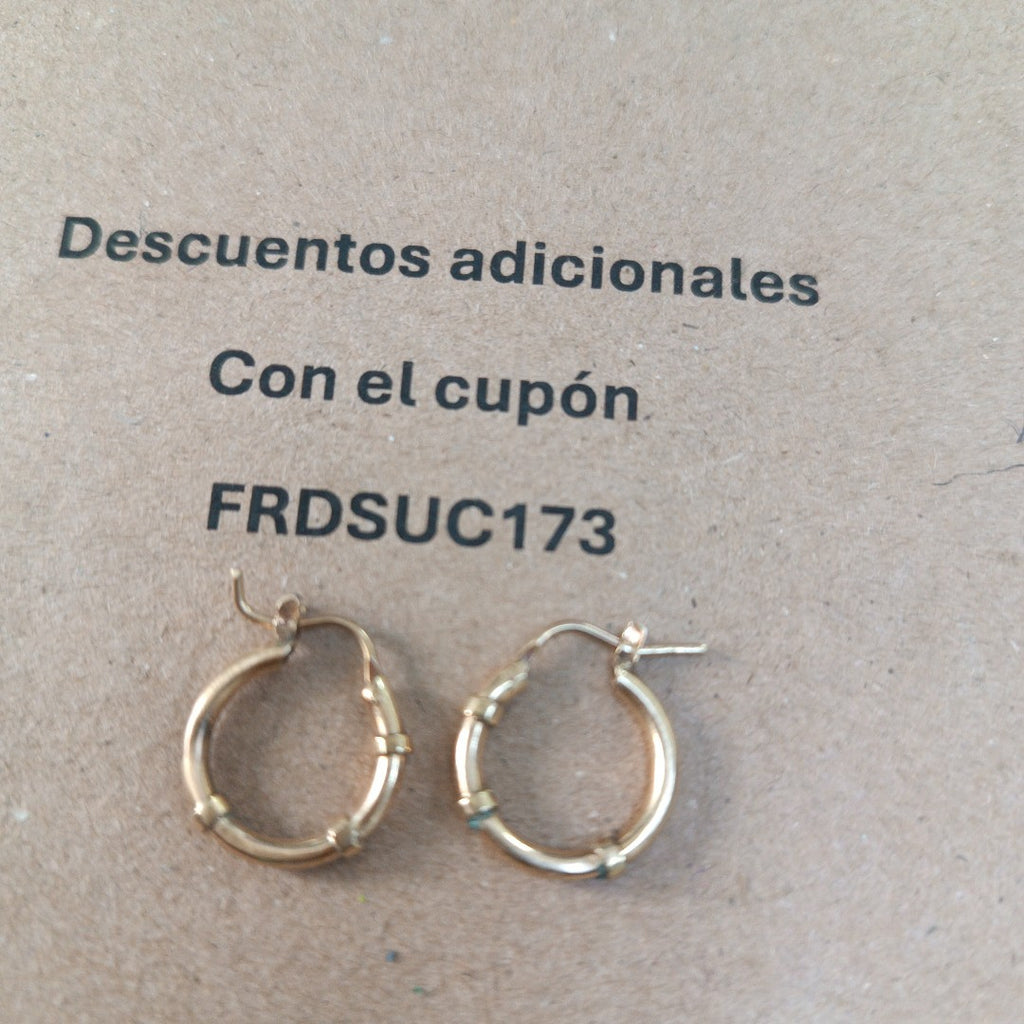 ARRACADAS PAR ORO 10 K 1.8 GRMS (SEMINUEVO)