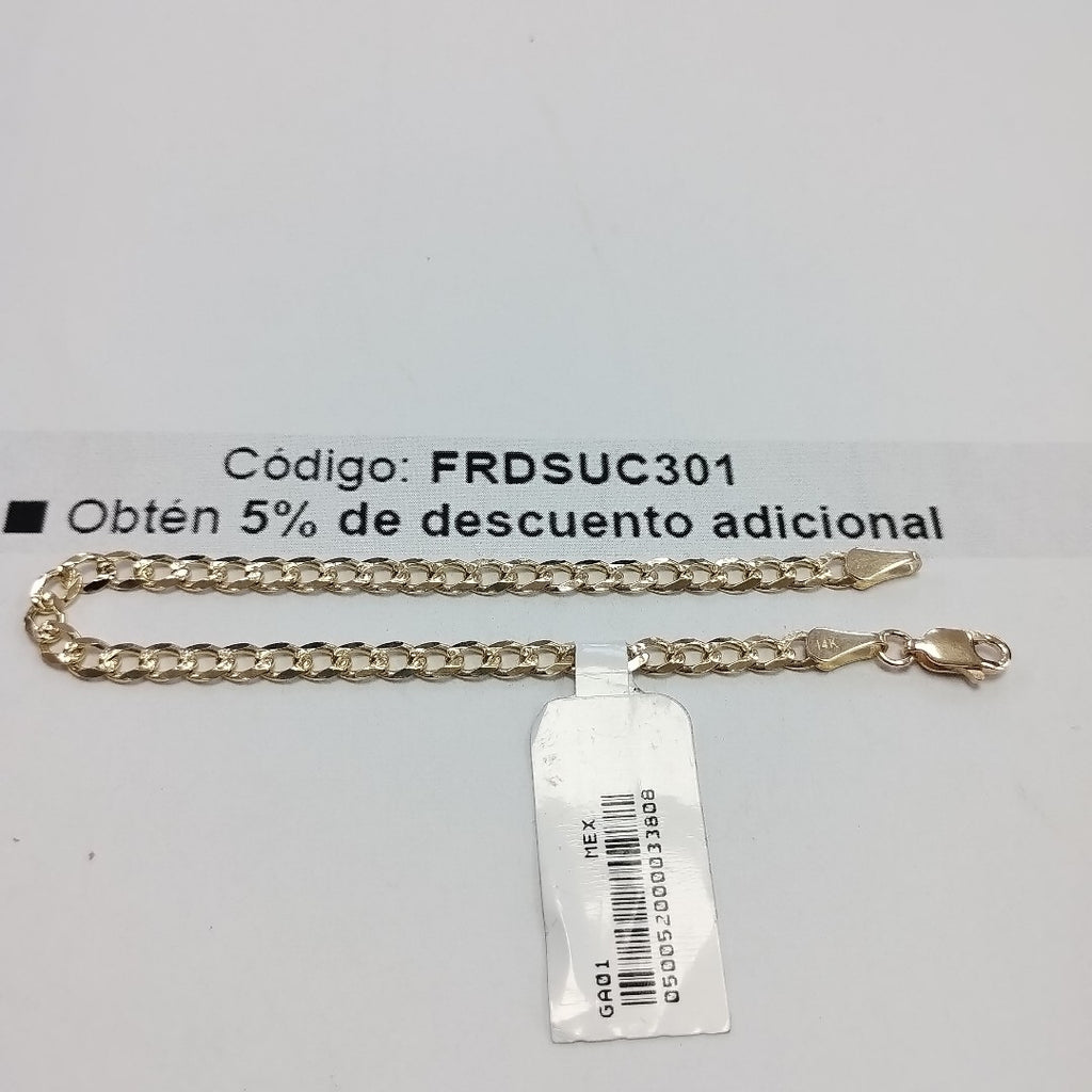 PULSERAS BARBADA ORO 14K 18 CM 4.6 GR (NUEVO)