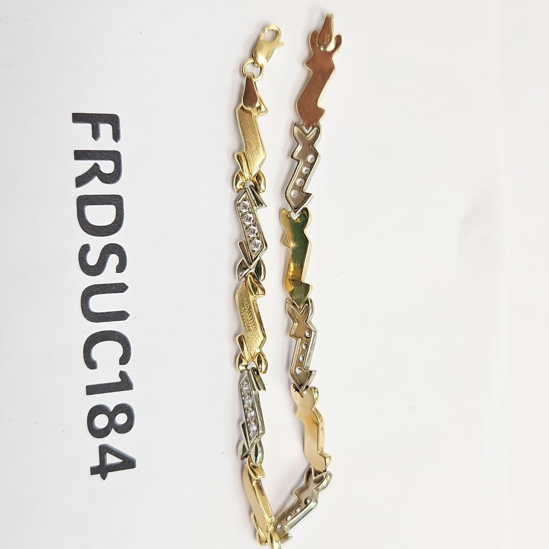 PULSERA ORO, ORO BLANCO 10 K 3 GRMS (SEMINUEVO)
