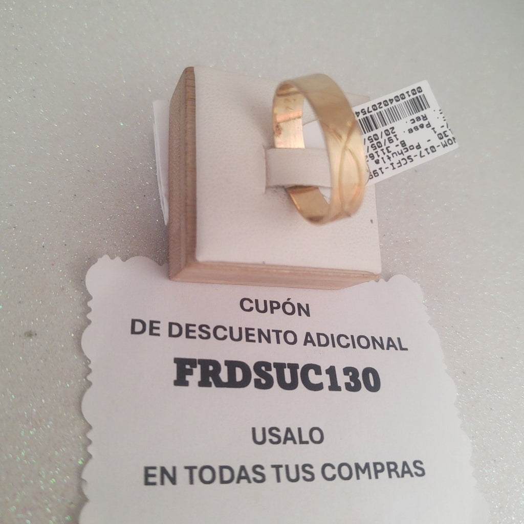 ARGOLLA ORO 14 K 3.3 GRMS (SEMINUEVO)