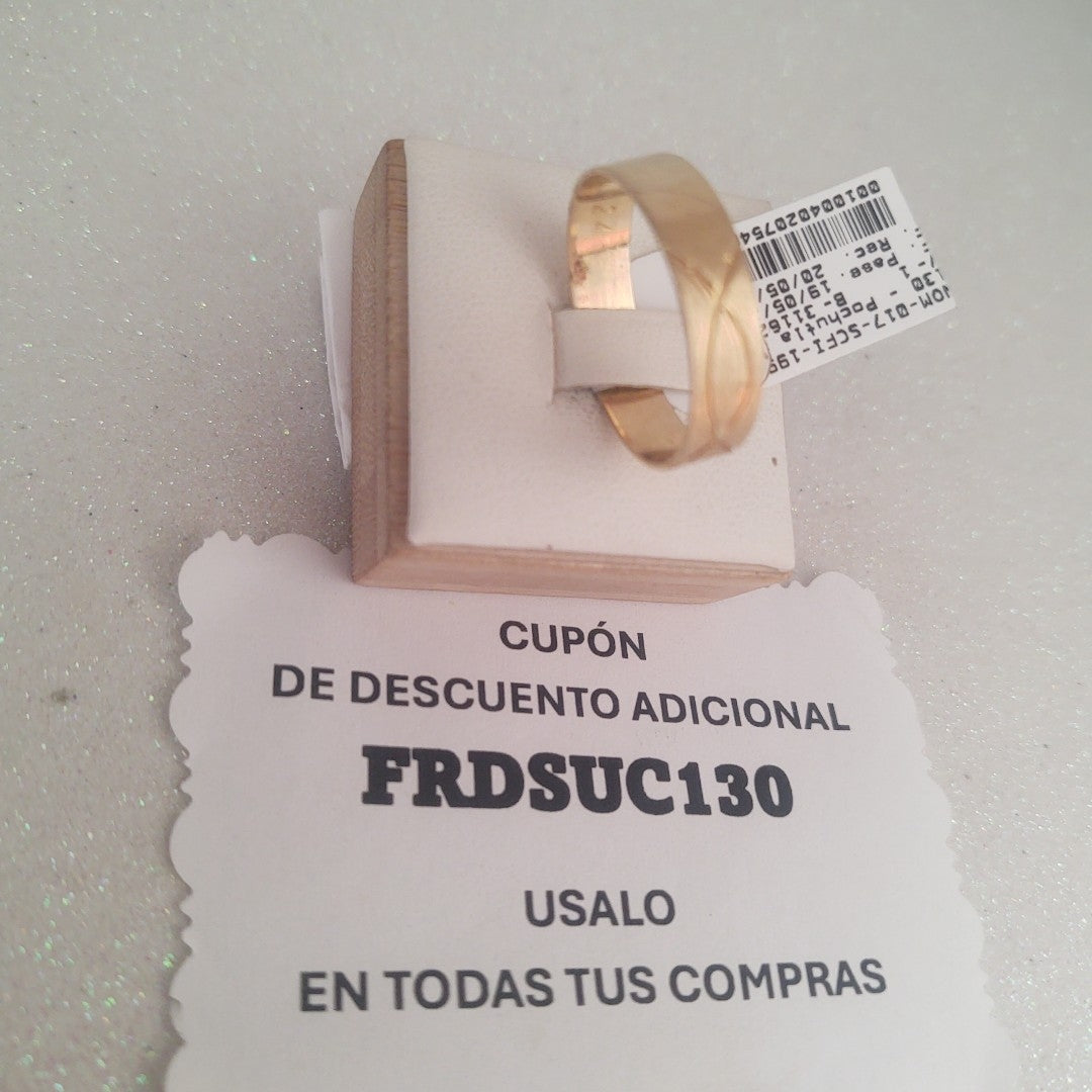 ARGOLLA ORO 14 K 3.3 GRMS (SEMINUEVO)