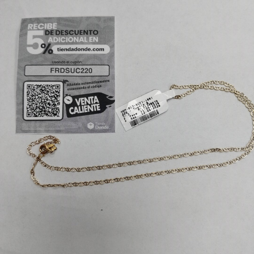 CADENA ORO 14 K 3.2 GRMS (SEMINUEVO)