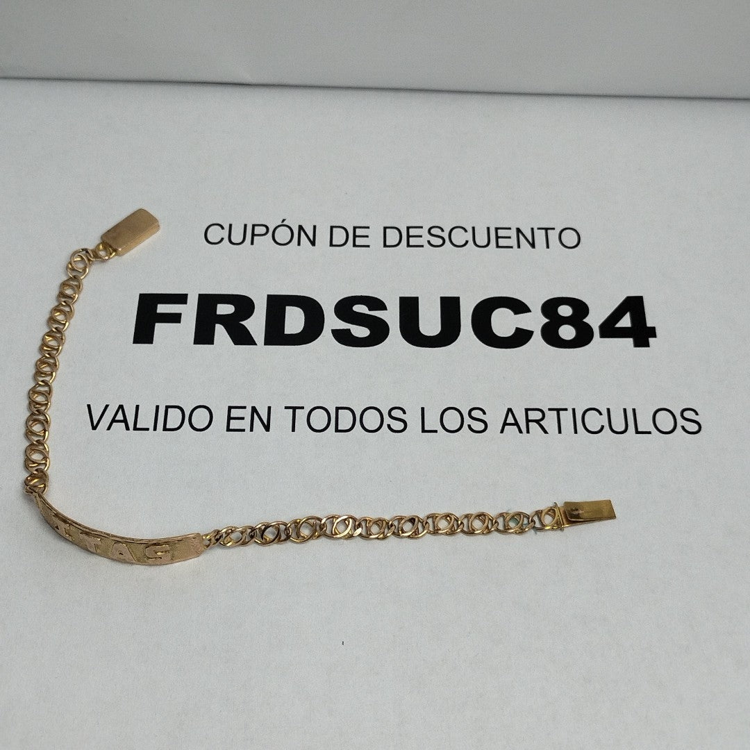 ESCLAVA ORO 10 K 4.9 GRMS (SEMINUEVO)