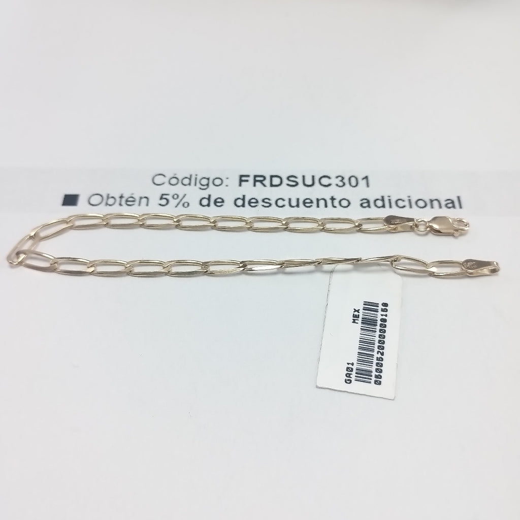 PULSERA TEJIDO ESLABONES 4.6G 21 CM (NUEVO)