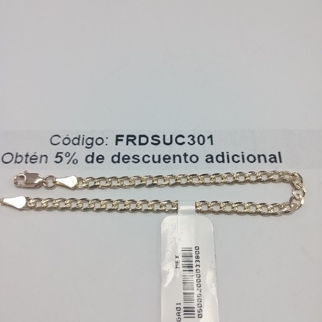PULSERAS BARBADA ORO 14K 18 CM 4.6 GR (NUEVO)