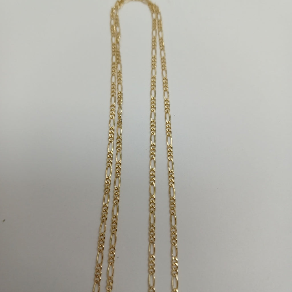 CADENAS TEJIDO 3X1 ORO 14K 55 CM 2.6 GR (NUEVO)