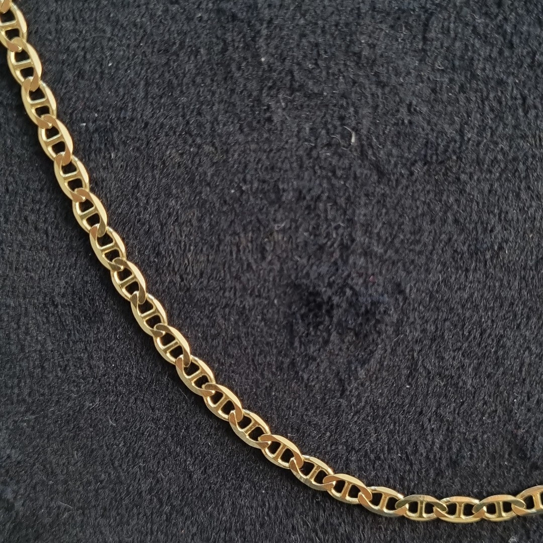 CADENAS TEJIDO GUCHI ORO 10K 55 CM 7.7 GR (NUEVO)