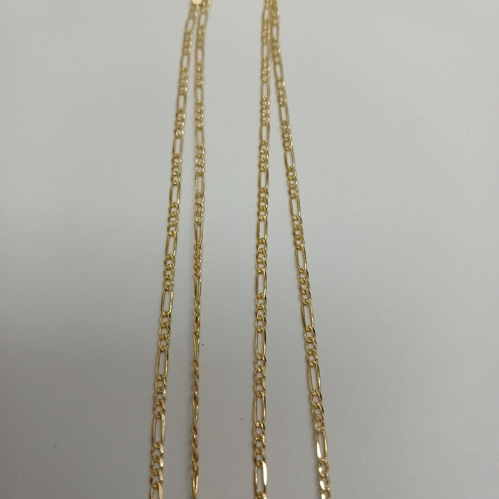 CADENAS 3X1 ORO 14K 55 CM 3.7 GR (NUEVO)