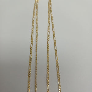 CADENAS 3X1 ORO 14K 55 CM 3.7 GR (NUEVO)