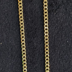 CADENAS TEJIDO BARBADA ORO 10K 50 CM 3.5 GR (NUEVO)