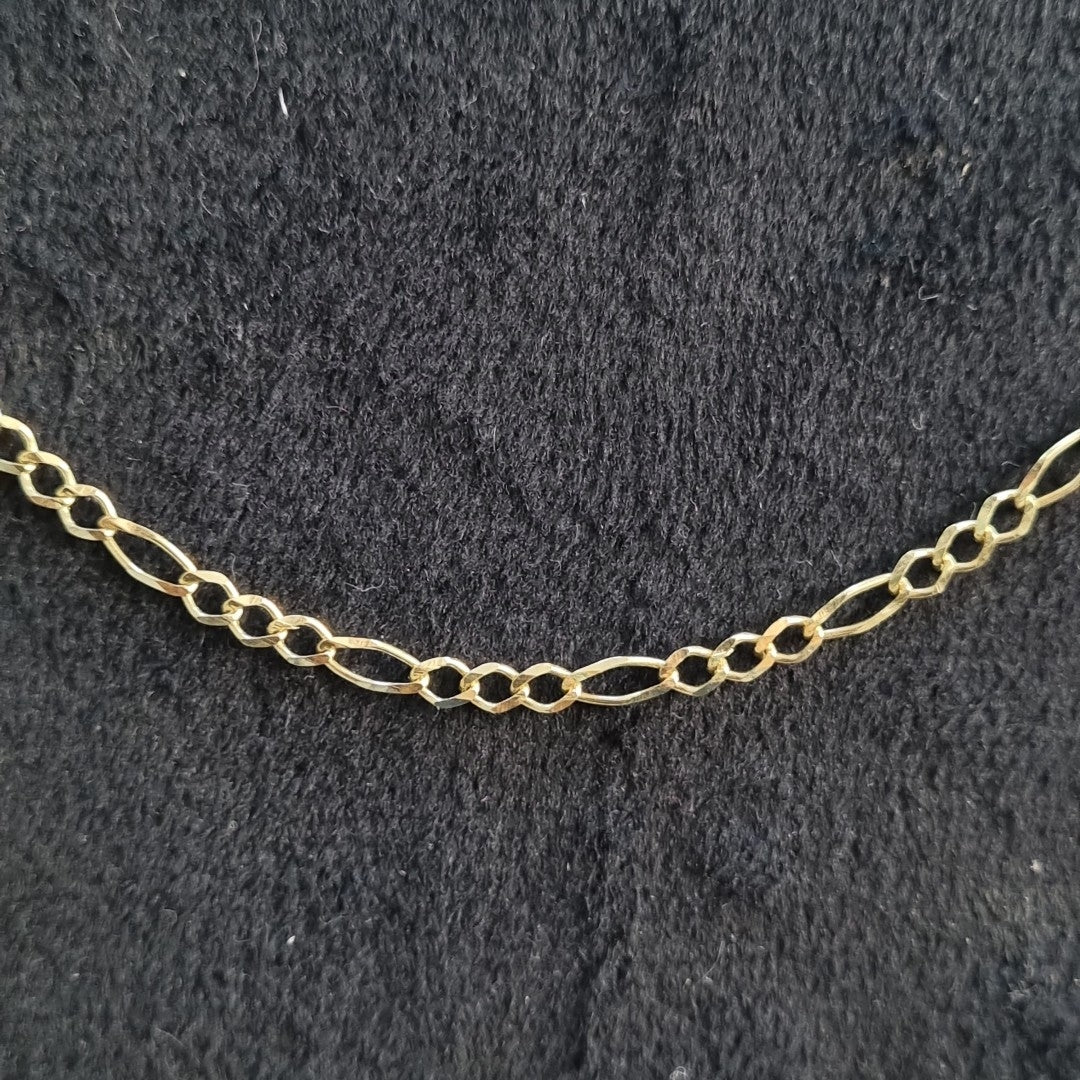 CADENAS TEJIDO 3X1 ORO 10K 60 CM 3.3 GR (NUEVO)