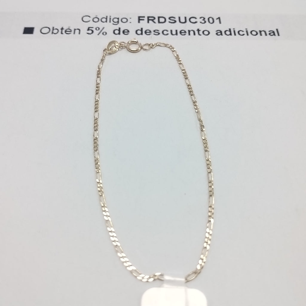 PULSERAS TEJIDO 3X1 ORO 14K 21 CM 1 GR (NUEVO)