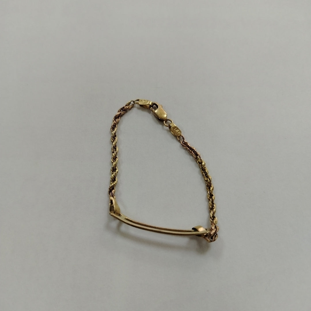 ESCLAVA ORO,ORO COMBINADO 14 K 3,70 GRMS (SEMINUEVO)