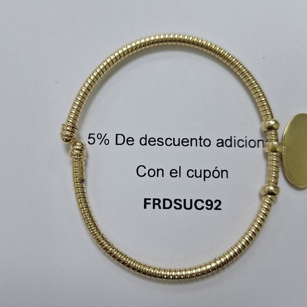 PULSERA RIGIDA ORO 14 K 10.8 GRMS (SEMINUEVO)