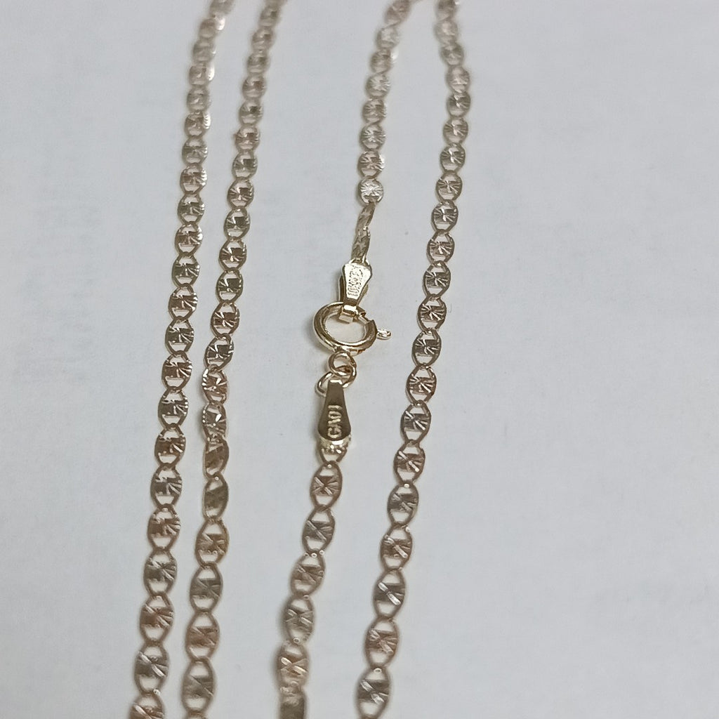 CADENAS TEJIDO GUCHI ORO 10K 55 CM 2.9 GR (NUEVO)