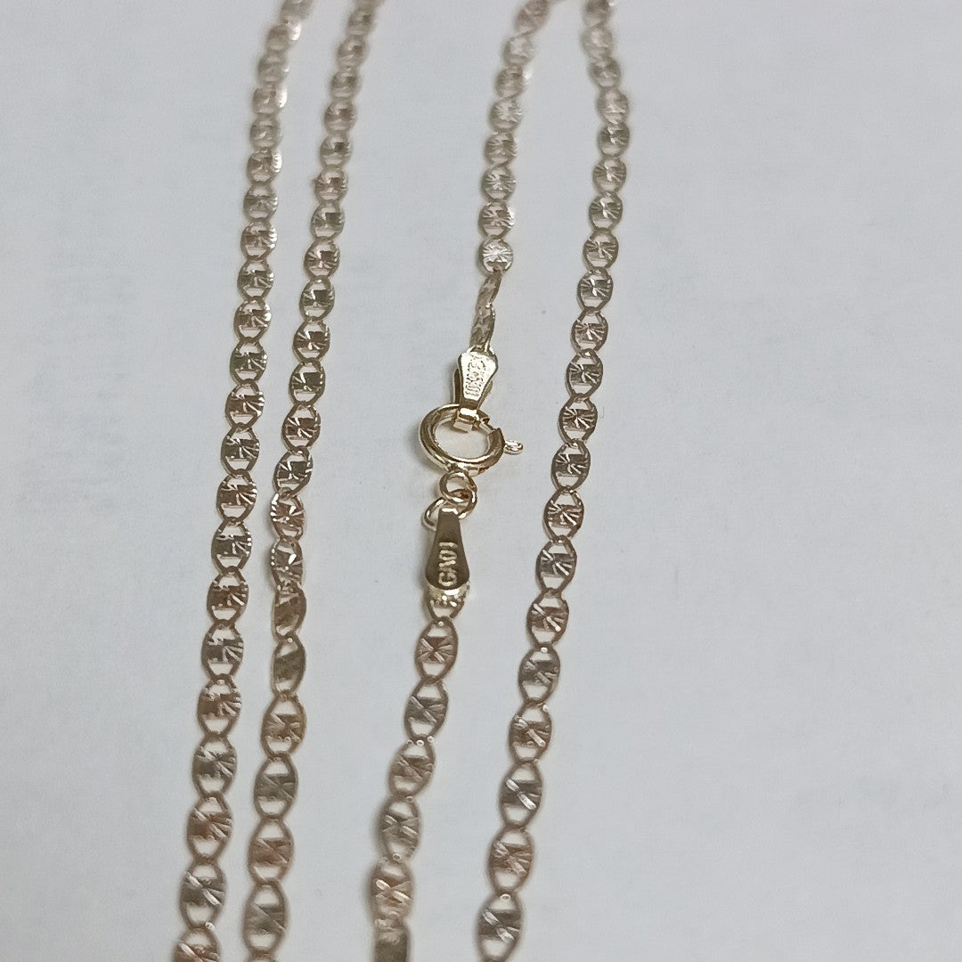 CADENAS TEJIDO GUCHI ORO 10K 55 CM 2.9 GR (NUEVO)