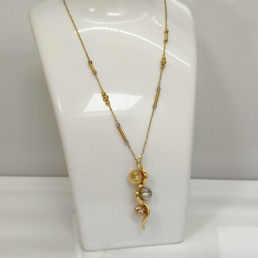GARGANTILLA ORO, ORO COMBINADO 18 K 7 GRMS (SEMINUEVO)
