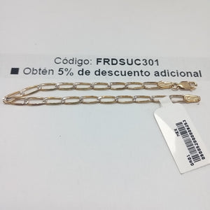 PULSERA TEJIDO ESLABONES 3.8G 18 CM (NUEVO)