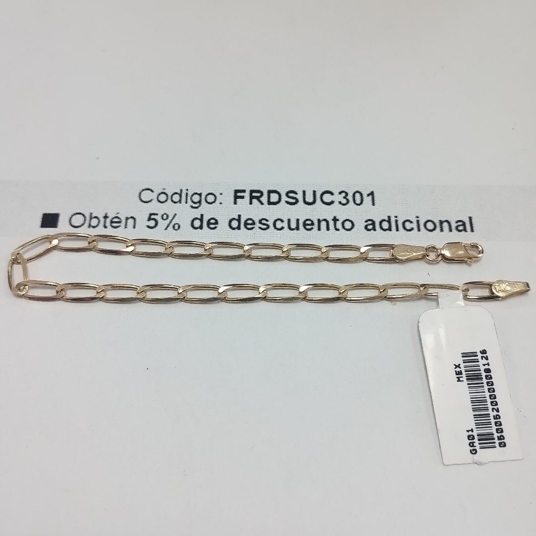 PULSERA TEJIDO ESLABONES 4.5G 21 CM (NUEVO)
